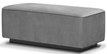 Banqueta Wave  c/tela matelassé con vivos Tela 2m Cuero 4,20m2, Fabricada con madera de guindo laqueado semimate y tapizada con tela (no incluida). *Este producto es customizable*