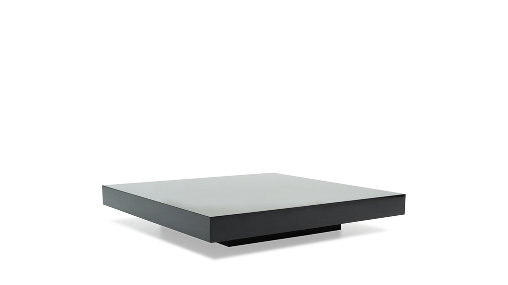 Mesa de Centro Aylett A 1,00 P 1,00 H 0,20, . Fabricada en madera laqueada en negro. *** Todos nuestros productos son 100% customizables ***
