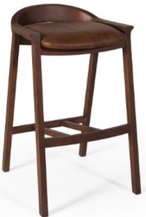 TABURETE VOGA (JMS3043) 0,46 X 0,47 X 0,78                                      Asiento en Cuero