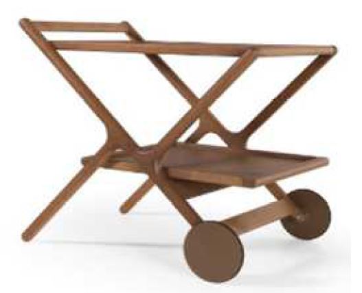 CARRO BAR VOGA (JMS2574) 0,87X 0,78 X 0,65, Carrobar Voga. Estructura fabricada en madera de tauarí. Este producto no es customizable.