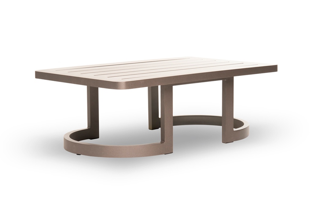 MESA DE CENTRO BALI Gris Grafito A 1,20 P 0,75 H 0,42, Estructura fabricada en aluminio con recubrimiento poliuretánico en terminación gris grafito. Se recomienda no exponerlo a la intemperie de manera directa cuando no esté en uso. De lo contrario se deberá utilizar una funda protectora.