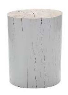 Tronco Meghan A DIAM 0,18 H 0,32. Tronco de madera natural pintado patinado. *Este producto no es customizable*