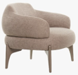 Poltrona Terra, Estructura realizada en madera con laqueado metalizado. Cinchas, resortes y poliester de distintas densidades garantizan la comodidad y durabilidad. Tapizada en tela rustica. *Este producto no es customizable*