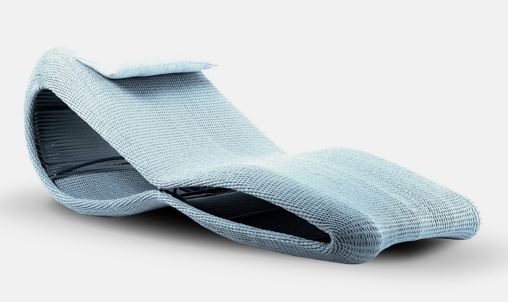 CHAISE LONGUE SAINT JORDI. Estructura en Aluminio. Tejido sintetico