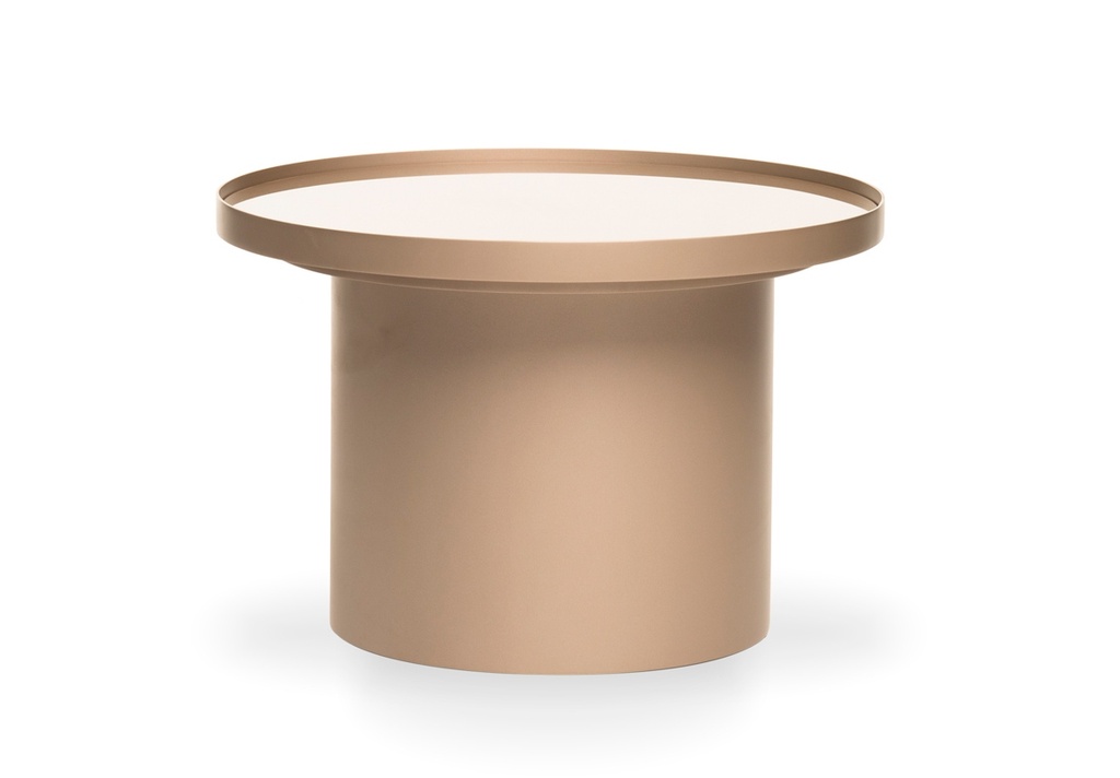MESA DE ARRIME PURO, Estructura de madera laqueada y tapa de vidrio *este producto no es customizable*