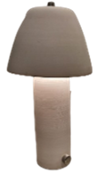 Lampara de mesa Organic White