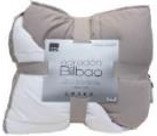EDREDON BILBAO BICOLOR Gris Oscuro/Gris Claro 220x240
