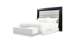 [RP.046] Respaldo Berlioz  ( para sommier de 1.80 m ) Tela 5m Cuero croco 9m2 A2,28 P 0,15 H1,85, Fabricado en madera y tapizadoen tela, cuero o combinado (no incluye). **Este producto es 100% customizable**