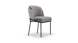 [SS.103] Silla Curba Tela Frente 1,35m Atras 1,00m. Cuero Frente 2,90m2 Atras 2,10 m2, Base realizada en caño de hierro y se encuentra tapizado en pana porsche **Este producto es 100% customizable**