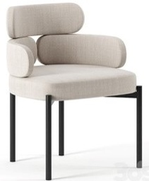 [SS.148] Silla Esencia Tela 2,00m Cuero 4,20m2, Base de caño realizada en hierro epoxi y se encuentra tapizada con tela rustica *Este producto es 100% customizable*