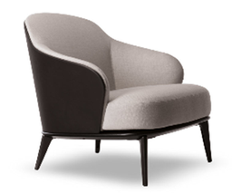 [SL.083] Sillon Bergere Wave Tela 4,00m Cuero 8,40m2, Estructura fabricada en madera de Guindo, terminado en poliuretano semi-mate, tapizado en tela o cuero. (Genero no incluido). **Este producto es 100% customizables**