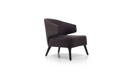 [SL.084] Sillon Alaska Tela 4m Cuero 8,40m2, un sillón minimalista que representa confort y modernidad. Desarrollado con madera de guindo laqueada en color negro semimante. **Todos nuestros productos son 100% customizables**
