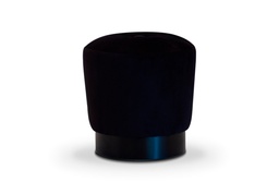 [BQ.041] Puff Alaska Tela 2m Cuero 4,20m2, Estructura fabricada en madera de guindo con lustre poliuretano negro semi-mate y tapizado en pana porsche negra. *** Todos nuestros productos son 100% customizables ***