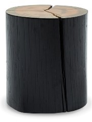 [BQ.056] Tronco Wood Grande y Chico A 0,28 m H 0,42 m. Tronco de madera natural pintado parapoliuretano brillante. *Este producto no es customizable*
