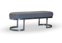 [BQ.062] Banqueta Coco Base Acero Inoxidable Pulido Tela 2,60m Cuero 5,50m2, Base fabricada en acero inoxidable pulido y tapizado en pana porsche. ** Este producto es 100% customizable **