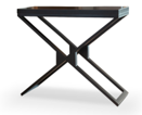 [ML.L70-009-1] Mesa de Lateral Trish Tapa  Laqueda Brillante A 0,65 P 0,65 H 0,56