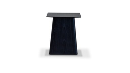 [ML.160-1] Mesa Lateral Curba Mediana A 0,40 P 0,40 H 0,46, . Se encuentra realizada en su totalidad en madera paraíso poro abierto en color negro semimate **Este producto es 100% customizable**