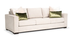 [SF.088] SOFA BEAU.  Tela 15m Cuero 31,50m2 A 2,25 P 0,90 H 0,71, Cuenta con una estructura fabricada en madera de guindo y patas de madera lustradas *Este producto es 100% customizable*