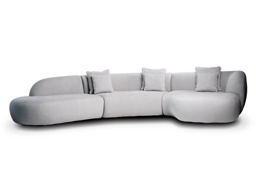 [SF.177] ESQUINERO PURO 3 MODULOS  Tela 24m A 3,85 P 1,60, Estructura de madera maciza. Cinchas. resortes y poliester de distintas densidades garantizan la comodidad y durabilidad. Tapizada en tela sheep. Patas de madera maciza lustradas. *Este producto es customizable*