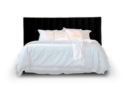 [MNLSS 015] RESPALDO MINIMAL PARA SOMMIER 2,00 m Tela 9m A 2,14 P 0,09 H 1,40,  Realizado en madera Paraiso poro abierto semimate con canelones tapizados en tela (no incluye)  **Este producto es customizable**