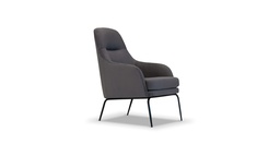 [MNLSS 066] SILLON MINIMAL / RAFIA y CUERO Rafia 1,50m + Cuero 4,50m2, . Estructura fabricada en madera contramoldeada y patas de hierro conificado pintadas con pintura epoxi negra, relleno de alta densidad. Regatones regulables. ** Este producto es 100% customizable **