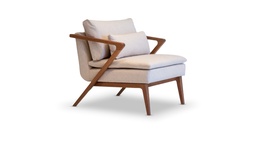 [7021831] POLTRONA NIKOV  (JMS1617) 0,75 X 0,82 X 0,66, Estructura fabricada en madera de tauarí. *Este producto no es customizable*