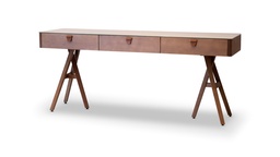 [7021840] CONSOLA NIKOV CON TAPA DE VIDRIO (JMS1934) 1,80 X 0,50 X 0,75, Estructura fabricada en madera y posee tapa de vidrio *Este producto no es customizable*