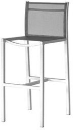 [EXT.70-126] TABURETE ALMA Blanco, Gris Grafito o Negro A 0,41 P 0,51 H 1,10, Estructura fabricada en aluminio con recubrimiento poliuretánico en dos terminaciones: blanco o grafito. Se recomienda no exponerlo a la intemperie de manera directa cuando no esté en uso. De lo contrario se deberá utilizar una funda protectora.