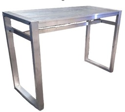 [EXT.70-125] BARRA ALTA ALMA Blanco, Gris Grafito o Negro A 2,00 P 0,54 H 1,05,. Estructura fabricada en aluminio con recubrimiento poliuretánico en dos terminaciones: blanco o grafito. Se recomienda no exponerlo a la intemperie de manera directa cuando no esté en uso. De lo contrario se deberá utilizar una funda protectora.