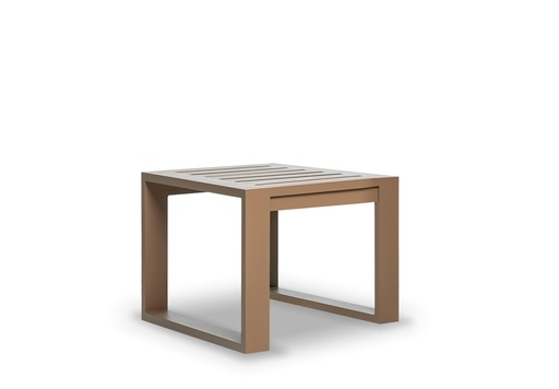 [EXT.70-112-3] MESA LATERAL BRERA Negro, Fendi A 0,55 P 0,55 H 0,55, Estructura fabricada en aluminio con recubrimiento poliuretánico en terminación de color Fendi. Se recomienda no exponerlo a la intemperie de manera directa cuando no esté en uso. De lo contrario se deberá utilizar una funda protectora