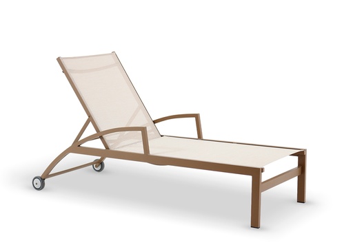 [EXT.70-112-21] REPOSERA CON RUEDAS BRERA Negro, Fendi A 1,81 P 0,80 H 0,35,Estructura fabricada en aluminio con recubrimiento poliuretánico en color Fendi. El género utilizado es una fibra de poliéster tejida con recubrimiento de PVC terminado en color fendi. Se recomienda no exponerlo a la intemperie de manera directa cuando no esté en uso. De lo contrario se deberá utilizar una funda protectora.