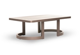 [EXT.70-139] MESA DE CENTRO BALI Gris Grafito A 1,20 P 0,75 H 0,42, Estructura fabricada en aluminio con recubrimiento poliuretánico en terminación gris grafito. Se recomienda no exponerlo a la intemperie de manera directa cuando no esté en uso. De lo contrario se deberá utilizar una funda protectora.