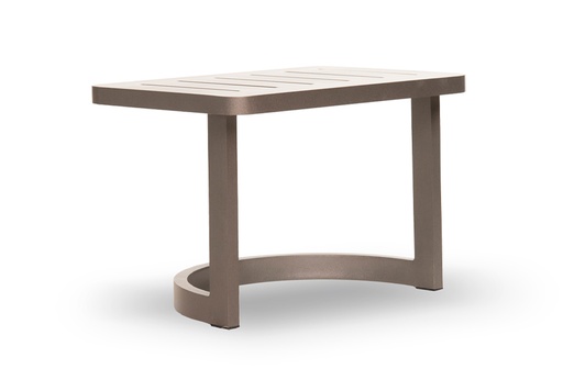[EXT.70-140] MESA LATERAL BALI Gris Grafito A 0,74 P 0,50 H 0,50, Estructura fabricada en aluminio con recubrimiento poliuretánico en terminación girs grafito. Se recomienda no exponerlo a la intemperie de manera directa cuando no esté en uso. De lo contrario se deberá utilizar una funda protectora