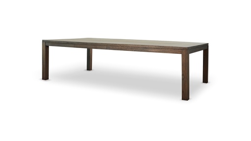 [PbF046] Mesa de comedor MEGHAN "M" rectangular A 2,40 P 1,20 H 0,76, Fabricada en paraiso poro abierto, terminación patinado.* este producto es customizable *