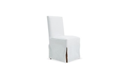 [PbF067] Silla MEGHAN con funda  hasta el piso Tela 5m (ancho 2.80) A 0,48 P 0,58 H 0,95Estructura fabricada en paraíso poro abierto y tapizada en tela White. Funda desmontable. * este producto es customizable *