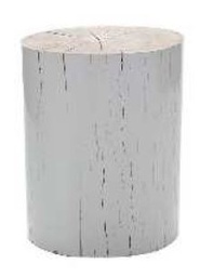 [PbF054] Tronco Meghan A DIAM 0,18 H 0,32. Tronco de madera natural pintado patinado. *Este producto no es customizable*