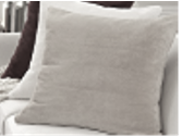 [PbF105] Almohadon decorativo liso 50x50 sin vivo, con cierre. Tela incluída a elección  - pana ( negra/gris/blanca), lino (negro/gris/blanco) Tela 0,60m 0,50x0,50