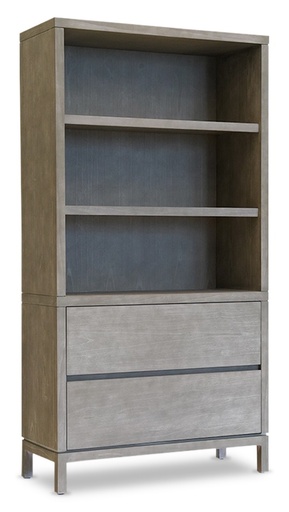 [PbF204] BIBLIOTECA GRANDE DOBLE  ByT  A 1,00 P 0,40 H 1,90,Fabricado en paraíso poro abierto, terminación patinado *este producto no es customizable*