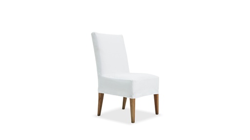 [PbF067] SILLA MEGHAN TEEN (CON FUNDA DESMONTBLE) Tela 2,50m (ancho 2.80) A 0,48 P 0,58 H 0,95Estructura fabricada en paraíso poro abierto y tapizada en tela White. Funda desmontable. * este producto es customizable *