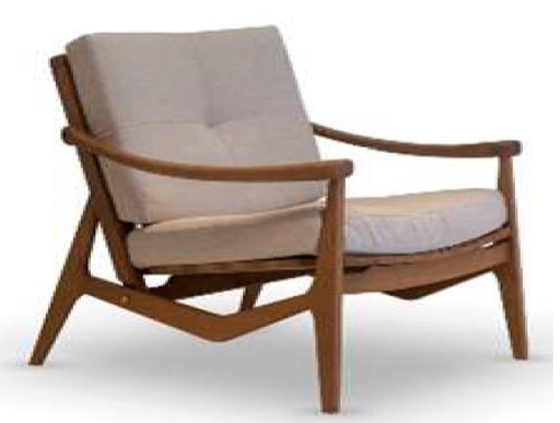 [SL.182] Sillon de Living Voga, Tela 2.50 m, cuero 5.30 m , A 0.74 P 0.87 H 0.83, Estructura fabricada en madera maciza de guindo, lustre semimate, vaqueta atras con hebillas metalicas, tapizado *Este producto es customizable*