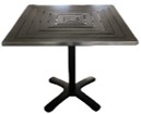 [ML.170] Mesa Terrace  A 0,80 P 0,80 H 0,76, Tapa y base fabricada en aluminio pintado. SE VENDE HASTA AGOTAR STOCK,