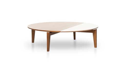 [ML.201] Mesa de Centro Grid, A 1,10 P 1,10 H 0,30, Su diseño combina una estructura de hierro negro con una tapa de madera y Dekton. *** Todos nuestros productos son 100% customizables ***