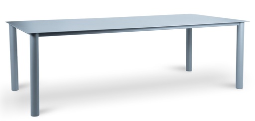 [IM.0633] Mesa de Comedor Creta. A 2.40 m P 1.10 m H 0.76 m. Estructura fabricada en aluminio con recubrimiento poliuretánico. **Este producto no es customizable**