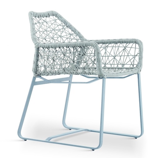 [IM.0684] SILLA PALMANOVA. Estructura en Aluminio. Tejido sintetico