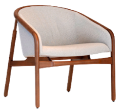 [IM.0580] SILLON PURO, Estructura fabricada en madera guindo. Terminación tapizado en género rustico. ** Este producto no es customizable **