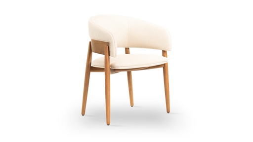 [IM.0581] SILLA DE COMEDOR PURO, Fabricada en madera de guindo. Terminación tapizado en género rustico. ** Este producto no es customizable **