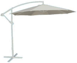 [IM.0573] UMBRELLA WALLACE NATURAL  + BASE CUADRUPLE